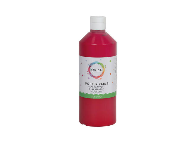 Plakkaatverf Qrea rood 500ml