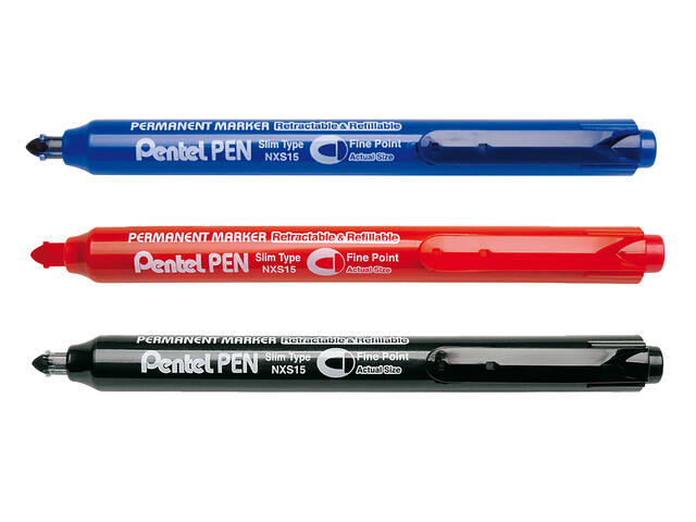 Viltstift Pentel NXS15 1mm blauw