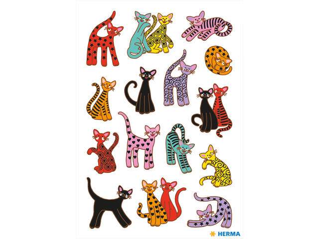 Decor sticker abstracte katten