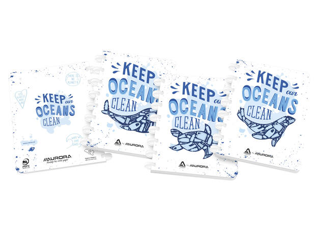 Schrift Adoc Ocean Waste Plastics A5 4x8mm 144pag
