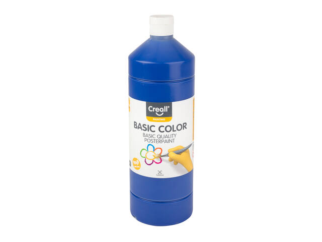 Plakkaatverf Creall basic donkerblauw 1000ml