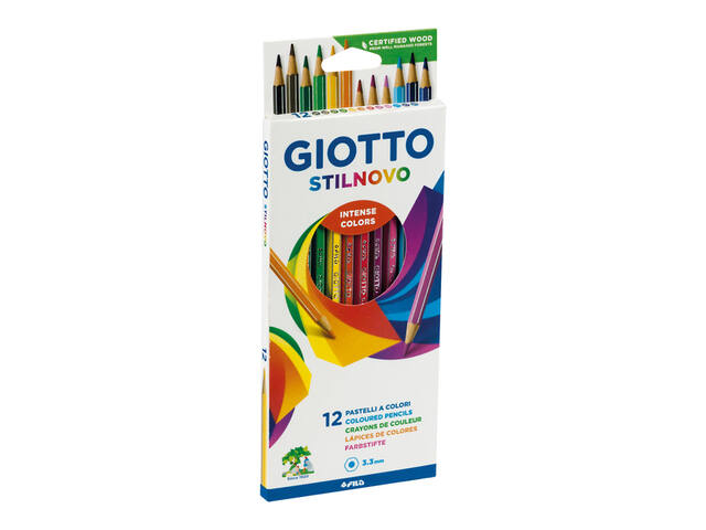 Kleurpotlood Giotto Stilnovo 12 kleuren