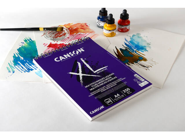 Mixed mediapapier Canson XL 250gr A3 extra wit