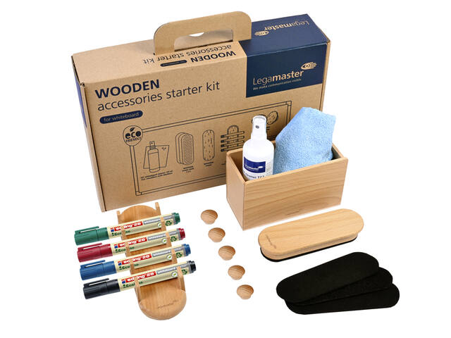Whiteboard accessoire starterkit Legamaster WOODEN
