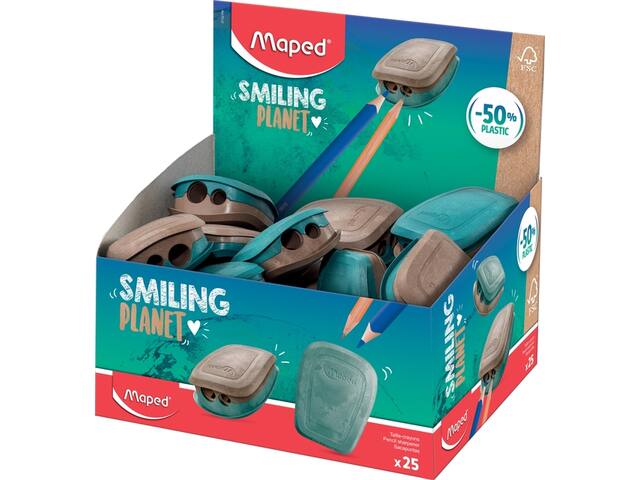 Puntenslijper Maped Smiling Planet 2-gaats display
