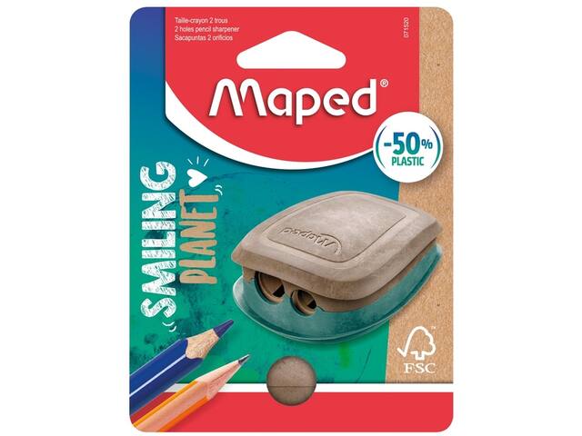 Puntenslijper Maped Smiling Planet 2-gaats
