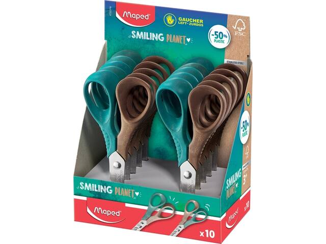 Kinderschaar Maped Smiling Planet 12cm links displ