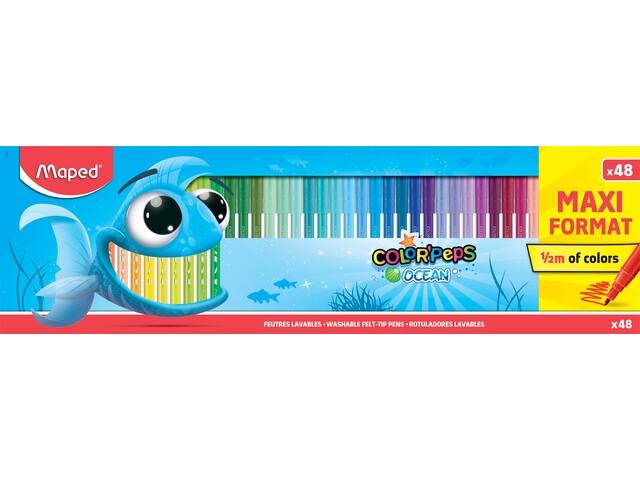 Kleurstift Maped Color Peps Ocean 48 kleuren
