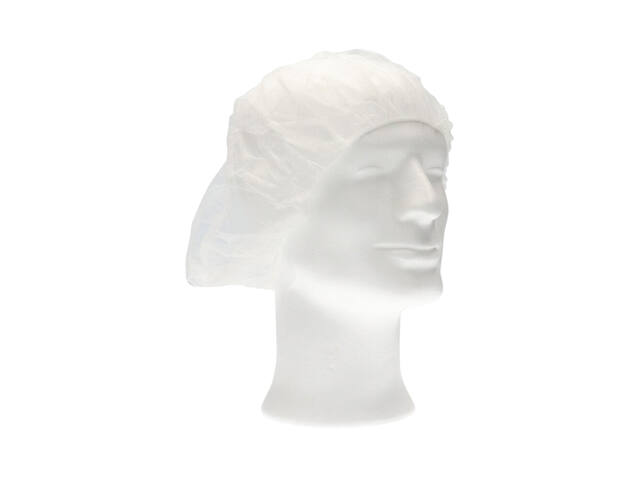 Haarnet CMT bouffant non-woven M 50cm PP wit