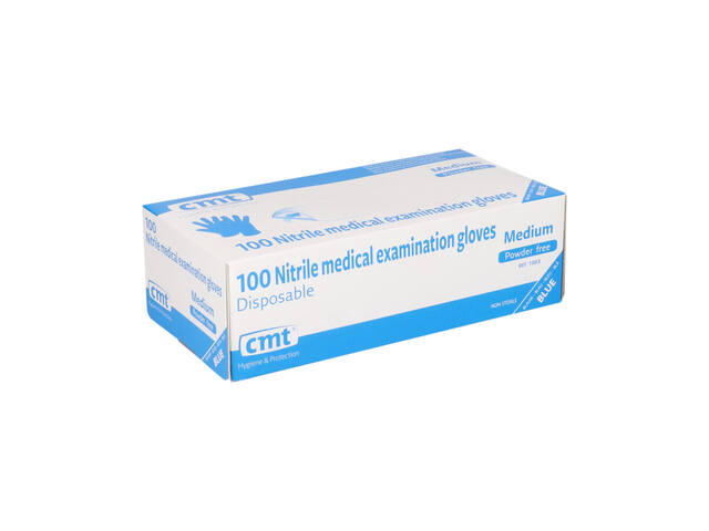 Handschoen CMT M nitril blauw