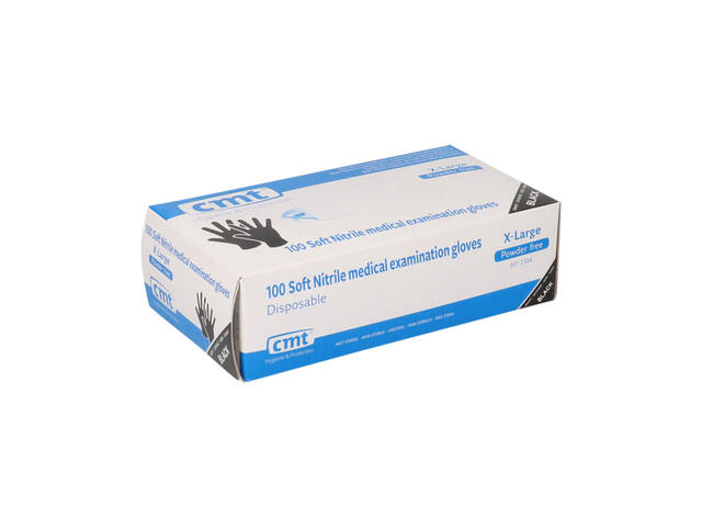 Handschoen CMT XL soft nitril zwart