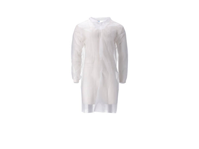 Bezoekersjas CMT XXL non-woven drukknopen 104cm wt