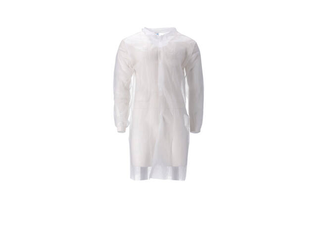 Bezoekersjas CMT M non-woven drukknopen 104cm wt
