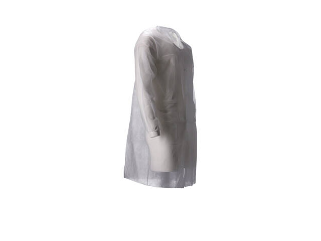 Bezoekersjas CMT M non-woven drukknopen 104cm wt
