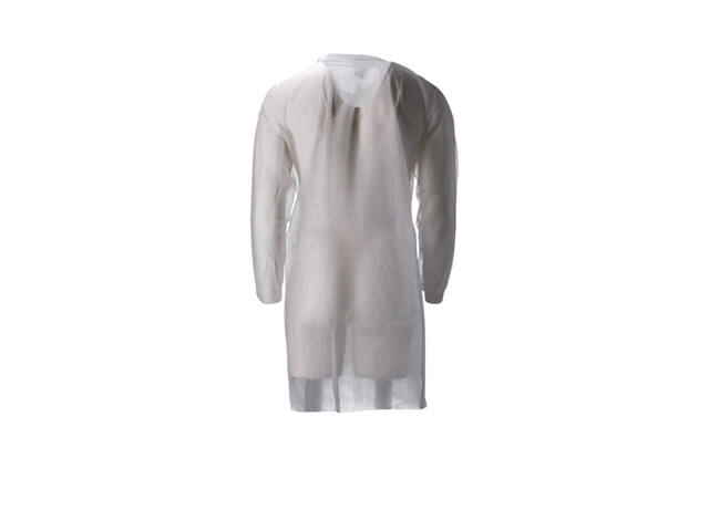 Bezoekersjas CMT M non-woven drukknopen 104cm wt