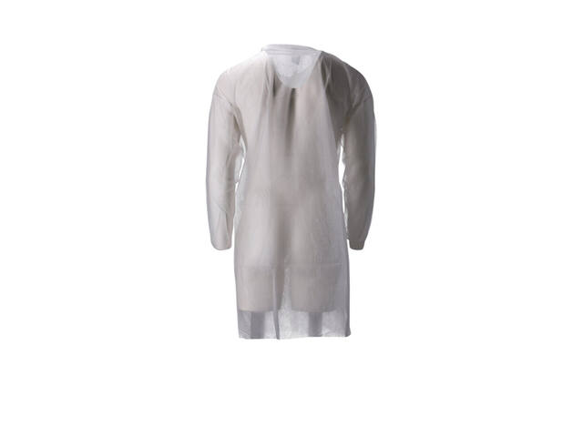 Bezoekersjas CMT L non-woven drukknopen 104cm wt