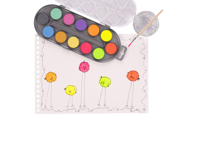 Waterverfset Bruynzeel Kids metallic en neon