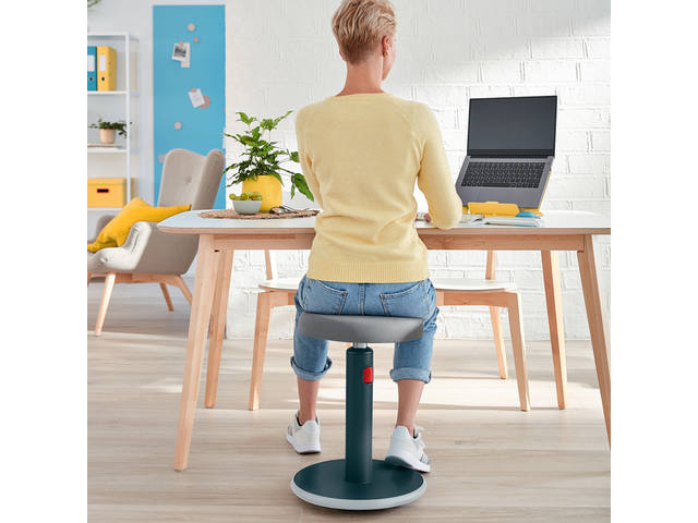 Actieve zit-sta kruk Leitz Ergo Cosy grijs