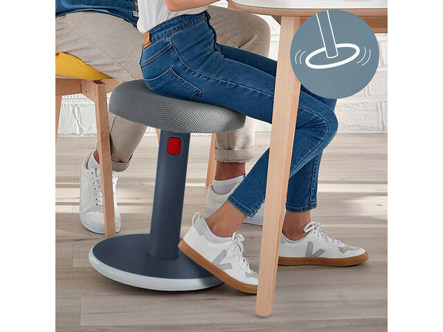 Actieve zit-sta kruk Leitz Ergo Cosy grijs