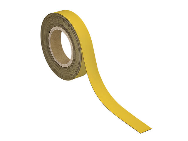 Magneetband MAUL schrijfbaar 10mx30mmx1mm geel