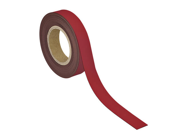 Magneetband MAUL schrijfbaar 10mx30mmx1mm rood