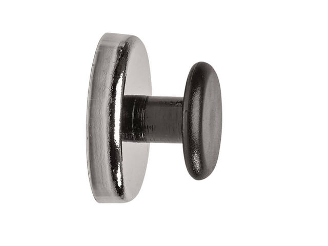 Magneet met knop MAUL O36mm trekkracht 5kg chr/zw
