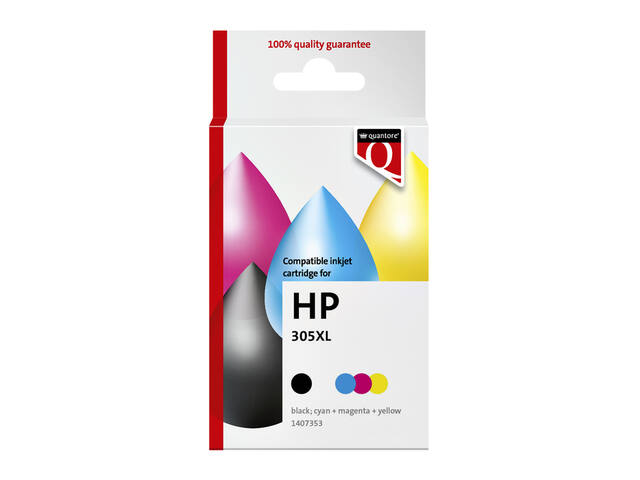 Inktcartridge Quantore Hp 305XL zwart+kleur