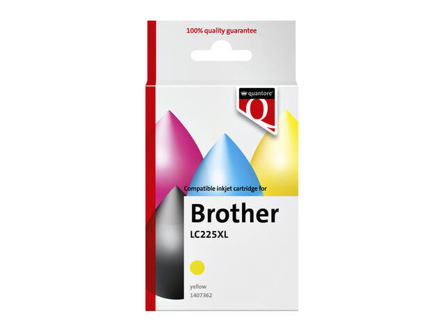 Inktcartridge Quantore Brother Lc225XL geel