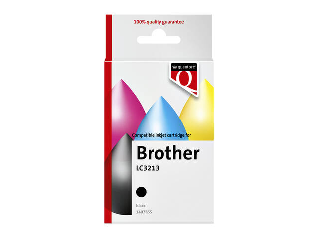 Inktcartridge Quantore Brother Lc3213 zwart