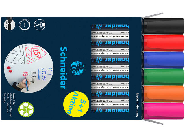 Whiteboardmarker Schneider Maxx 290 2-3mm 6st