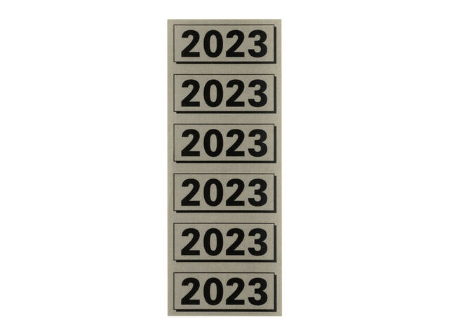 Rugetiket Elba 2023 57x25mm grijs