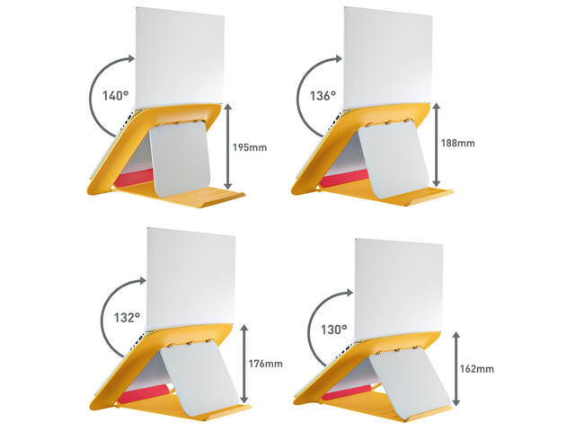 Laptopstandaard Leitz Ergo Cosy geel