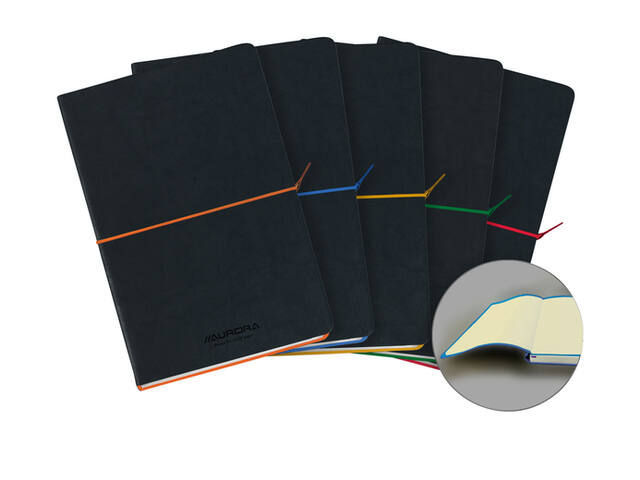 Notitieboek Aurora Tesoro A5 100blz lijn 80gr ass