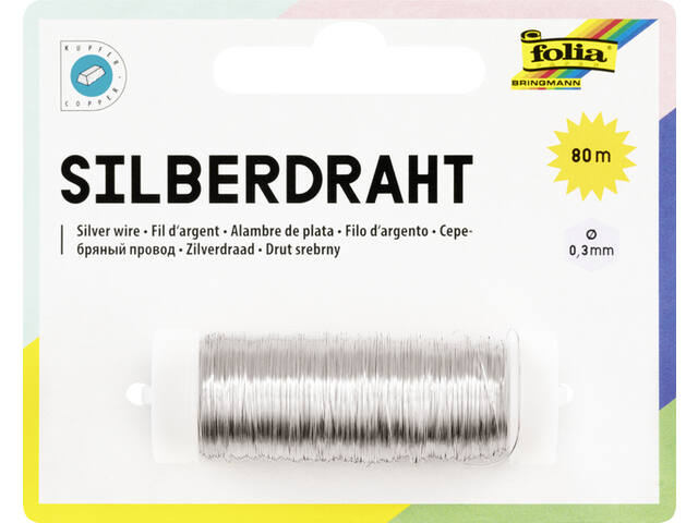 Zilverdraad Folia 0.3mmx80m