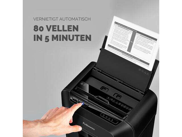 Papiervernietiger Fellowes Automax 80M 4x12mm