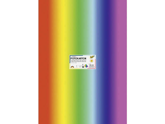 Fotokarton Folia 300gr 50x70cm 1650 regenboog