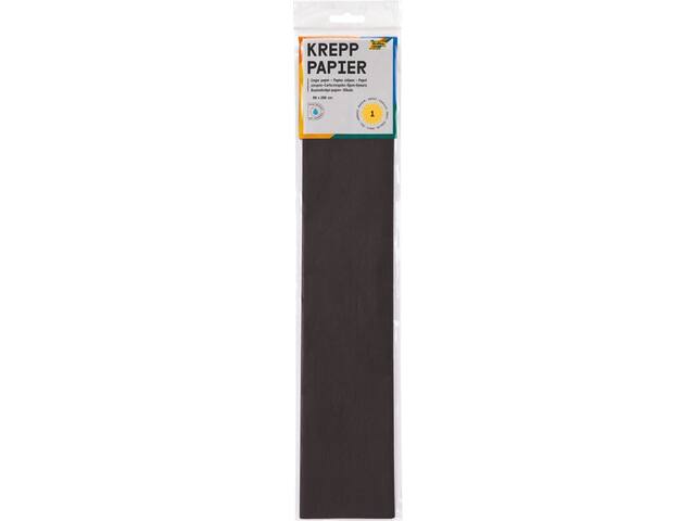 Crepepapier Folia 50x250cm 10vel 199 zwart