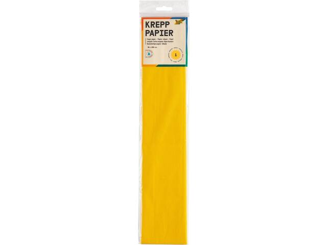Crepepapier Folia 50x250cm 10vel 106 geel