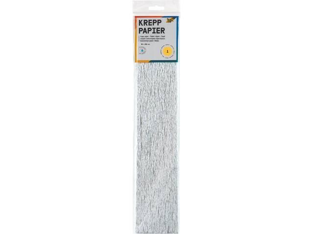 Crepepapier Folia 50x250cm 10vel 9126 zilver