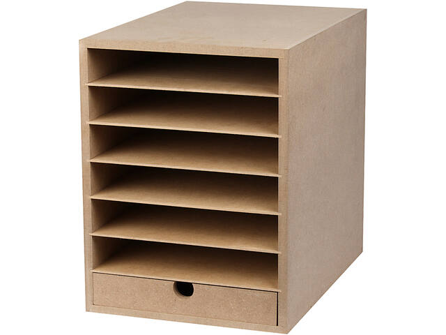 Papier opslag Crea Com hxbxd 31.5x24.3x32cm MDF