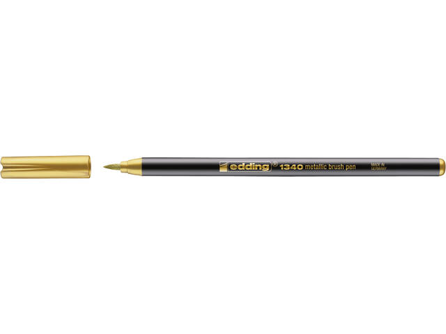 Brushpen edding 1340 metallic goud