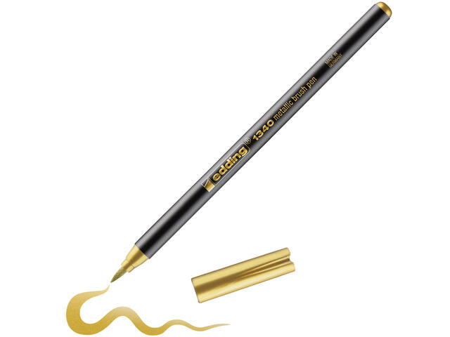 Brushpen edding 1340 metallic goud