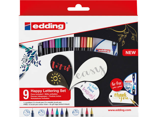 Brushpen edding 1340 Happy Lettering assorti