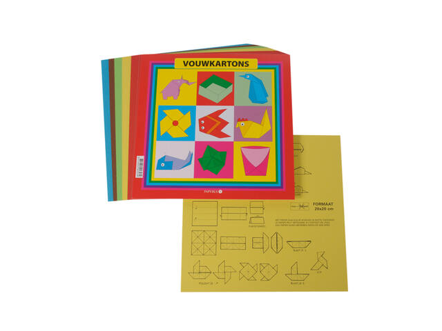 Vouwkarton Papurys vierkant 20x20cm 105gr