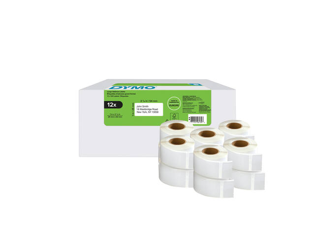 Etiket Dymo LabelWriter adressering 25x54 12st wit