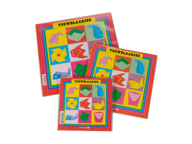 Vouwblaadjes Papurys vierkant 12x12cm