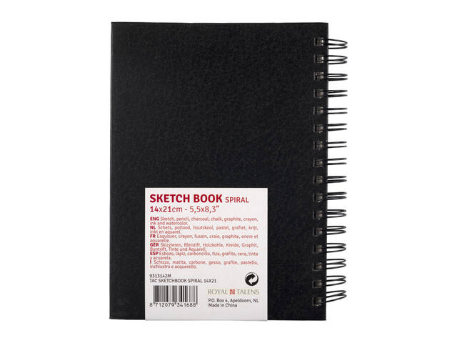 Schetsboek Talens Art Creation 140x210mm zwart