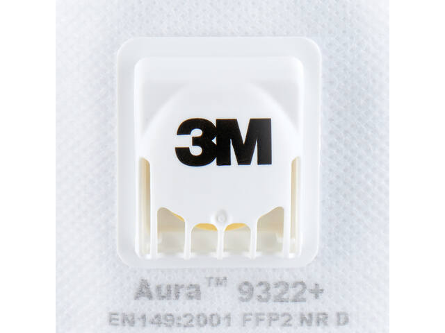 Stofmasker 3M Aura 9322 FFP2  ventiel 2st