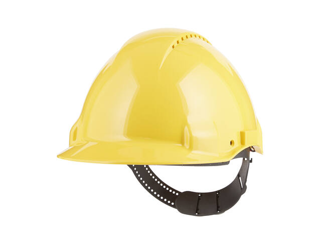 Veiligheidshelm 3M 53-62cm pinverstelling geel