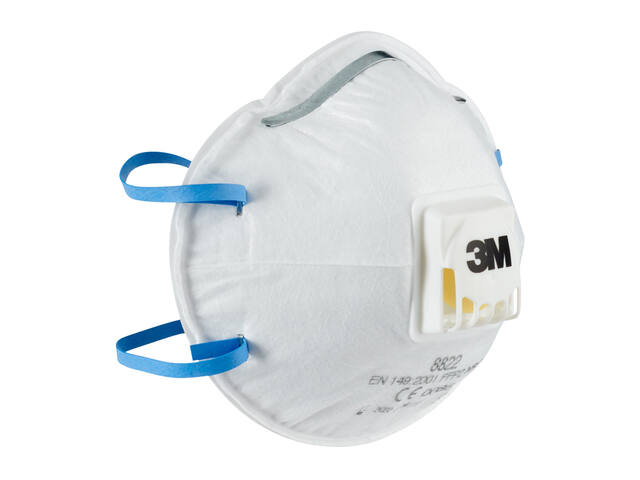 Stofmasker 3M 8822 FFP2 met ventiel 5st